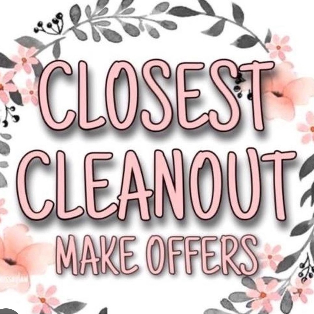I am clearing out my closet 😊